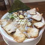 柏 濃麺や 39名 - Wチャーシュー麺1450円