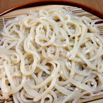 旅舎右馬允 - 手打ちのうどん｡よく締まったうどんですが､ちょっと塩が多い(^^;;