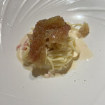 クラッティーニ - イチジクのパスタ、チーズを添えて