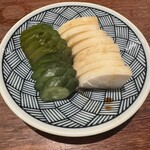 鳥茂 - お口直し（お新香）