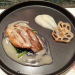 東京住友クラブ - メバルのソテーも付け合わせの根セロリのクリームと好相性