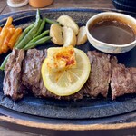 金とき - 特テキライス(牛ハラミ)アメリカ産、150g、レモンバター付きです。