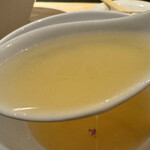 麦処 八と丁 - スープ割り