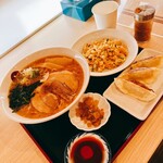めん六や - 料理写真:味噌ラーメン半チャーハンセット