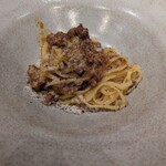 ecco - ボロネーゼ 少量。細麺。