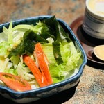 しほう田 - サラダ。ベジファーストしたいのでありがたい。