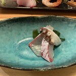 うみからそらへ - 付け合わせ刺身３品　近景