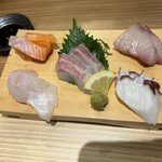 わすれな草 別邸 酒処すずめ - ・お造り　5種盛り（1,089円）