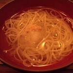 遊 - 葛を練り込んだそうめん。すごくコシがあっておいしかった