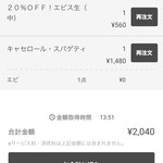 イタリア料理 モナリザン - メニュー