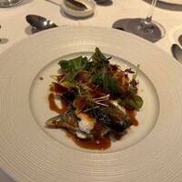 アンフュージョン - 秋刀魚と茄子のムースのミルフィーユ