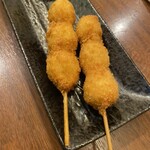 居酒屋 たつや - うずら串揚げ