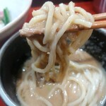 鶏paitan 心麦 - 鶏paitanつけ麺 麵リフト