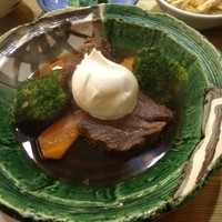むとう - 日替わりランチの牛ほほ肉の煮込み