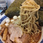 ハイパーファットン - 限定魚介ラーメン、うずらトッピング