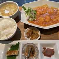 博多華都飯店 - 華都定番ランチセット　エビチリソースセット税込1,870円