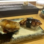 すしのいずみ - タコの甘だれと穴子