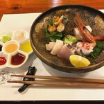 美酒美肴 はまゐ - 海人の藻塩、吉和のワサビ、オリーブオイル他