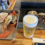 厚岸味覚ターミナル コンキリエ  - 生ビールと炭焼き