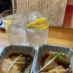 鳥半・魚半 - JINROボトルでチューハイ