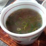 萩の茶屋 - そば湯