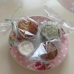 レ・カドゥ・サンセ - 私的には抹茶がヒット！りんごはシナモンの味が美味しかったです♪にんじんもレモンのホイップ？がまた良い感じでした(๑˃̵ᴗ˂̵)