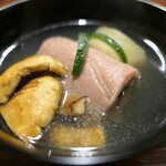 宮川町ほった - （2024/9月）お椀　ミスジ肉　小蕪　松茸