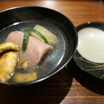 宮川町ほった - （2024/9月）お椀　ミスジ肉　小蕪　松茸