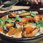 木鶏 - 鰤幽庵焼き、新物いくら、山形天然舞茸のご飯