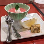 KKR - 水物～フランボワーズのババロア 日向夏 わらび餅
