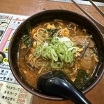 備長炭火ホルモン焼 しちりん - ユッケジャンラーメン　ハーフ