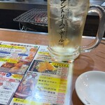 備長炭火ホルモン焼 しちりん - メガジムビームハイボール