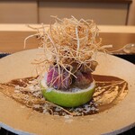 鎌倉 北じま - 葉山石井牛のヒレカツ､揚げた笹掻き牛蒡