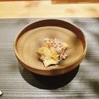 まつ久ら - 噴火湾産の煮あなごの天ぷら＆酢飯（山椒醤油）