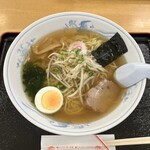 マリンオアシスはかた - 伯方の塩ラーメン 700円 + 麺大盛り 160円