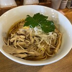 中華蕎麦 はざま - 4種のきのこと昆布出汁のそば