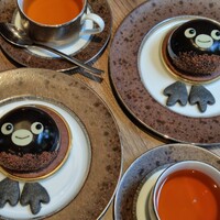 クロスダイン - マロンケーキ、紅茶