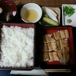 うな豊 - 白焼きご飯 （キモ吸い付き） 2700円