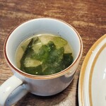 喫茶ロード - わかめの味噌汁付きます