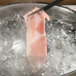 羅豚 - 鍋を囲んでしゃぶしゃぶパーティー！ねぎをたっぷり、そばつゆで