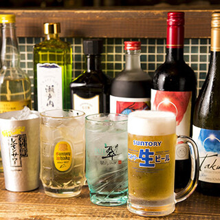 お酒好きの方に◎アルコール全品480円、2h飲放2,000円