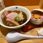 一富士商店 - 煮干しラーメンセット1200円