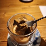 タカオ コーヒー - アフォガード食べかけ