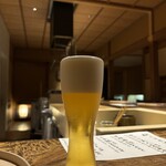 温石 - 最初はビール♪