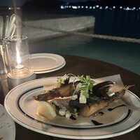 レストラン ラ・マーレ - サワラカマの燻製ゴルゴンゾーラバルサミコ