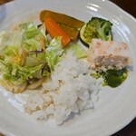 キッチン ブルー グローブ - 最後のワンプレート