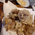 うずら家 - いろいろきのこの天ぷら