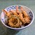 ハトヤ - 料理写真:海老天丼 ... 小ぶりの海老天4本とゴーヤの天麩羅1つ... ふっくらホクホク ... 天汁も無茶苦茶旨い ... バランスもいい、食べやすい