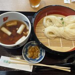 最上 楽農園 稲庭うどん 山菜 - 牛すじ煮込みせいろうどん