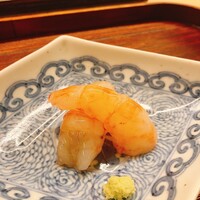 鮨 八咫烏 - ボタンエビのお刺身